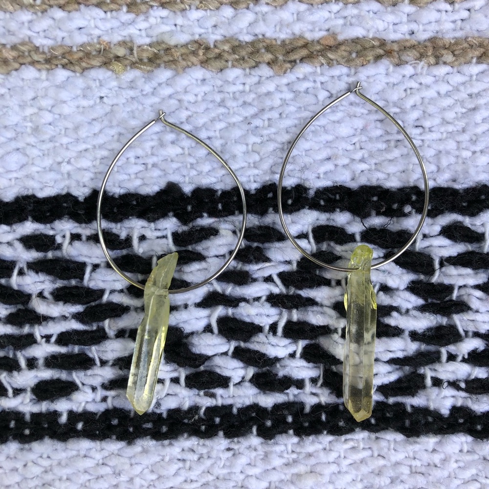 Crystal Hoop Earrings